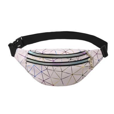 China Water Proof Bling Loafer Large Reflective Sports Waist Pouch Chest Bag Pussy Pack For Women for sale