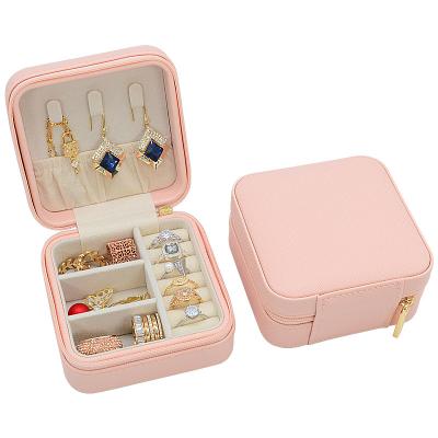 China Dropshipping Jewelry Organizer Case Women Travel Multifunctional Jewelry Storage Box Jewelry Organizer Case For Rings Necklace Bracelet for sale