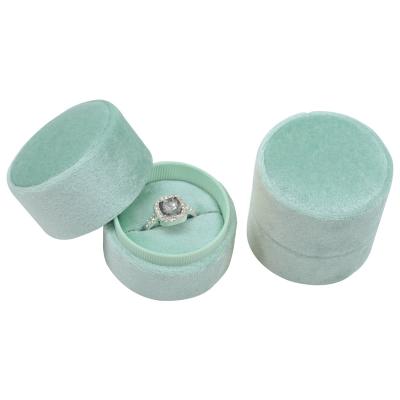 China GIFT & Cheap Luxury Boxe Ring Gift Box Jewelry Velvet Jewelry Package Small for sale