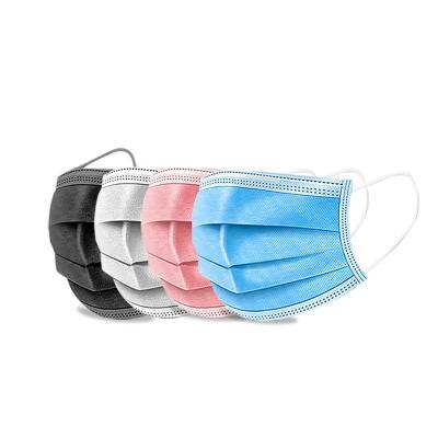 China Comfortable Fit 3 Ply Earloop Non Woven Medical Surgical Disposable Face Mask with CE Certificate for sale