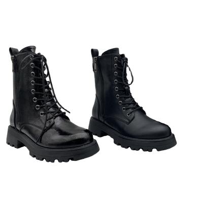 China Insulative Custom 2022 Ladies Goth Platform Ankle Casual Black Combat Boots For Men Chunky Leather Winter Women Martin Boots For Ladies for sale