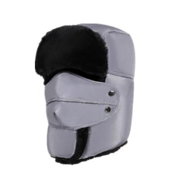 China Detachable Outdoor Winter Bomber Hats With Ear Flaps / Mask Warm For Snow Days for sale