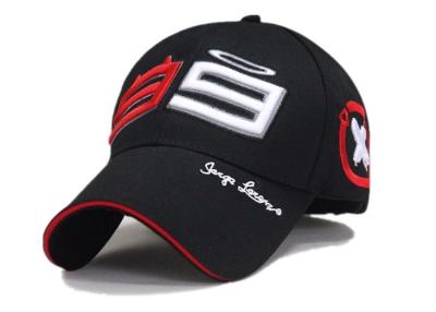 China Jorge Lorenzo 99 gorras de béisbol que compiten con rojas/color del negro con el bordado 3D en venta