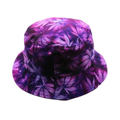 China Flat Top Custom Tie Dye Bucket Hat 58CM Portable Polyester With Smooth Tactility for sale