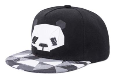 China Fashional Cute Panda Snapback Hat Outdoor Style Casual Use Adults Size for sale