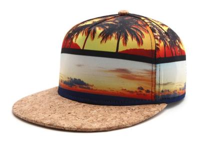 China Adjustable Womens Summer Baseball Hats , Color Print Trendy Baseball Caps Smonth Feeling for sale