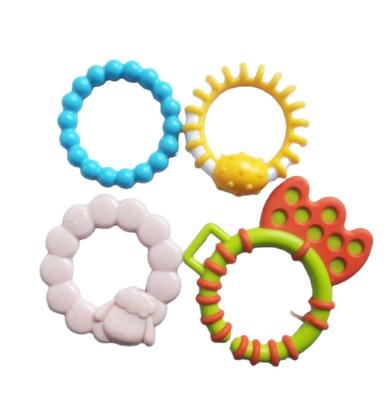 China Factory hot selling babies toys plastic rings custom printed plastic buckles babies toys accessories 003 for sale