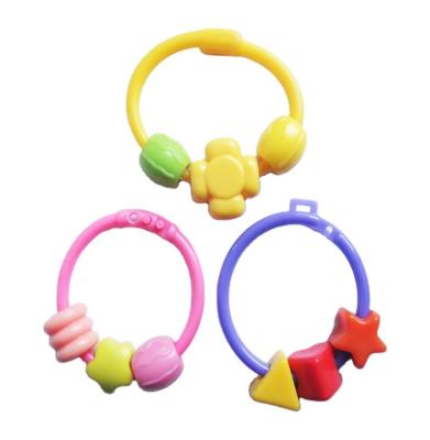 China Customized Wholesale Plastic Rings Babies Toys Eco-friendly Plastic Buckles Baby Toys Accessories 003 for sale