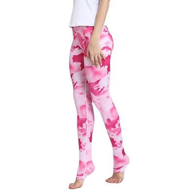 China High Waist Gym Fitness Tights Women Breathable Girls Slimming Yoga Gaiters Tie Dye Marble Printing Seamless Yoga Pants Crac! crack! for sale