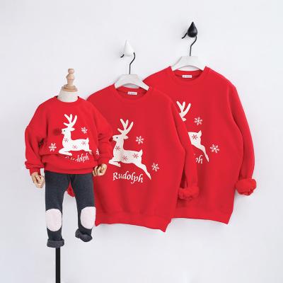 China Latest Design QUICK DRY Casual Sweater Long Sleeve Top Clothes Leisure Christmas Hoodies For Parent-child for sale