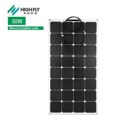 China alto medio sistema solar flexible de la célula del panel potencia 50W para el hogar en venta