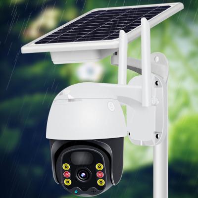 China CCTV Two Way Audio Surveillance Security Solar PTZ Camera IP WiFi 4G 1080P H265 for sale