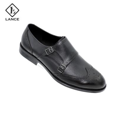 China Wholesale Custom Loafers High Quality LANCI Men's Leather Shoes Anti-slippery Business Evening Wear for sale