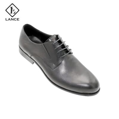 China LANCI Waterproof Wholesale Italian Derby Mens Shoes Custom Genuine Official Leather Formal Shoes For Men for sale