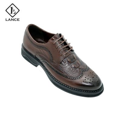 China LANCI New Design Anti-slippery High Quality Loafer Italy Genuine Leather Shoes For Men Shoes for sale