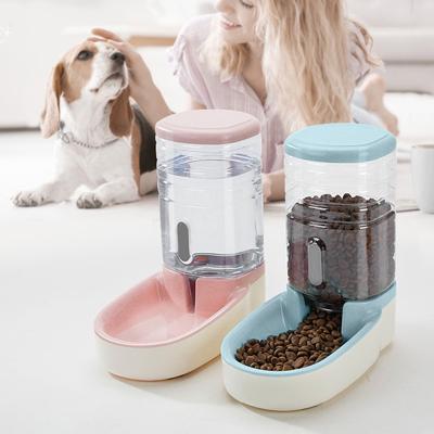 China Wholesale Viable Automatic Pet Feeder, Portable Multifunctional Water Feeder Water Dispenser Plastic Non-slip Pet Food Feeder Fe Material for sale