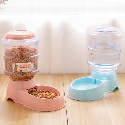 China Automatic Automatic Dog Cat Pet Water Dispenser Food Storage Barrel Cat And Dog Bowl OEM Cat Hot Selling Dog Food Dispenser A for sale