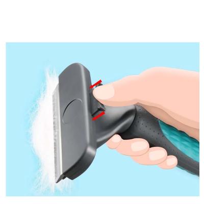 China Viable Wholesale Dog and Cat Grooming Hair Removal Blade Pet Hair Comb Pet Cleaning Button for sale