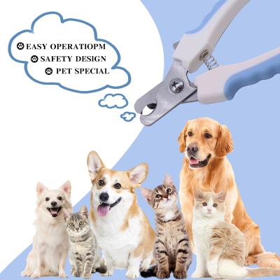 China Viable Animal Nail Clippers 2 in 1 Dog Cat Paw Trimmer Scissors Stainless Steel With Free Nail File for sale