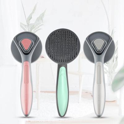 China New Custom Viable Custom Logo Stainless Steel Pet Epilator Dog Grooming Equipment Pet Cleaning Brush Dog Grooming Comb for sale