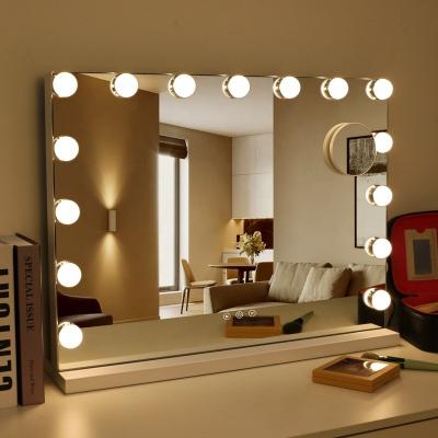 China Hollywood bathroom/bedroom framed mirror dressing desk vanity mirror with lights with 15/18pcs Guang Dong bulbs for sale