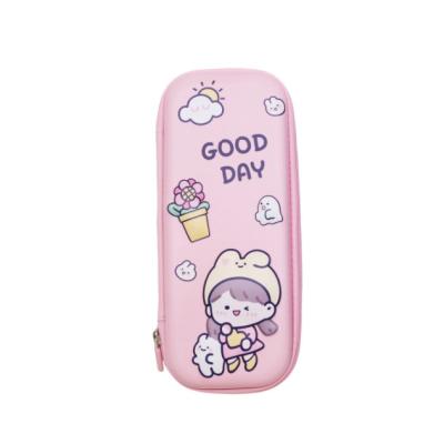 China Schools & Modern Office Suppliers Chinese Tender Waterproof/Shockproof/Dustproof Oxford +Spandex+ Eva Customized Kids Pencil Cases With Zipper for sale