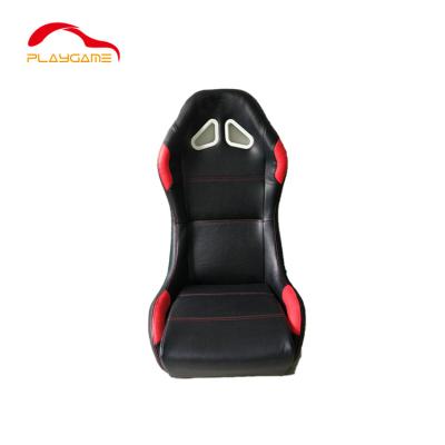 China Adjustable Leather Seat Knob Simulator Racing Car Steel Drag Racing Black Circuit Board Drift PVC Racing Car Seat for sale