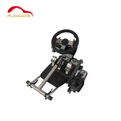 China Training stand security telescopic pro home simulator racing wheel stand logitech g29 g920 drive force racing wheel for sale