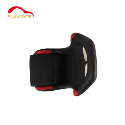 China Steel Racing Seat Black Seat Fixed Back Supports With Base Seat Sliders Driving Back Simulator Cockpit Gaming Chair for sale