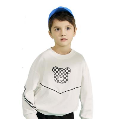 China Mianzhi Spring New Version Breathable Loose Sleeves Drop Sleeve Unisex Sporty Crewneck Sweatshirt For Children for sale