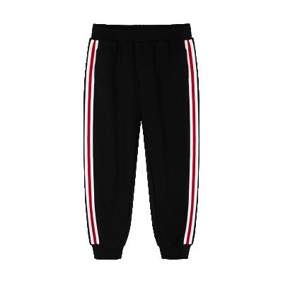 China Moisture wicking Mianzhi high elasticity moisture wicking fashion contrast color children's outdoor sports unisex classic joggers pants for sale