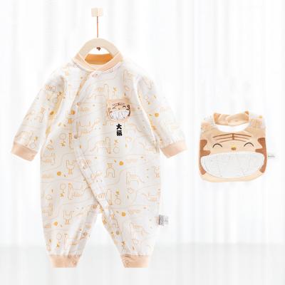 China 100% Pure Skin-Friendly Mianzhi Cotton Breathable Soft Formaldehyde Free Multi Style Unisex Cotton Baby Rompers Wholesale Sets for sale