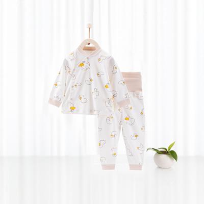 China Mianzhi Breathable Multi Style Unisex Separate Partial Open Design Newborn Baby 2pc Clothes Set for sale