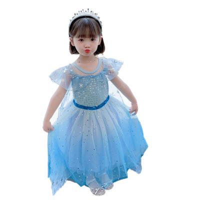 China 2022 Viable Infant Princess Girls Dresses New Statistical Institute Style Princess Gauze Skirt Summer Cute Baby Short Sleeve for sale