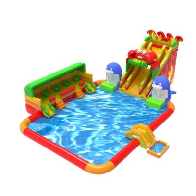 China Amusement big kids&adults outdoor inflatable amusement park land mobile water park for sale for sale