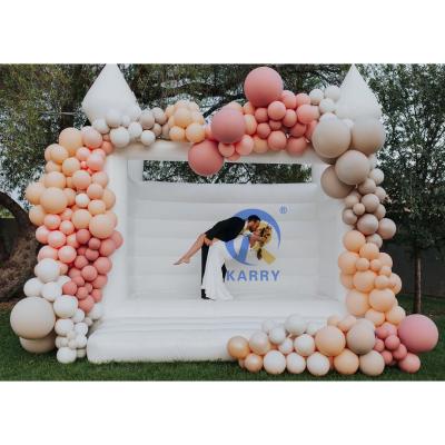 China Jumping Castle Outdoor Playground Commercial White Inflatable Bounce House Air Bounce House Wedding For Party for sale