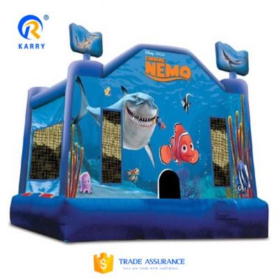 China Hot Selling Commercial PVC Sea Fish Bounce House Castle Inflatable Bounce House On Sale for sale