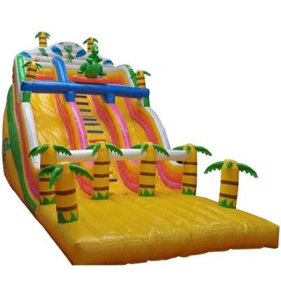 China Event factory direct cute dinosaur inflatable slides, inflatable wet water dry slide for sale for sale