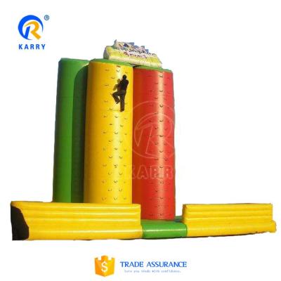 China Outdoor Sport Adventure Inflatable Climbing Wall Games, Inflatable Kids Rocky Climbing Wall, Attractive Outdoor Sports Inflatable Games for sale