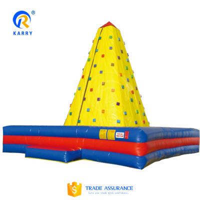 China Amusement Park Inflatable Rocky Climbing Mountain , Artificial Climbing Wall For Sports Activities for sale