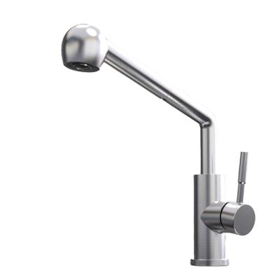 China Modern wholesale kitchen 304 stainless steel tri-flow kitchen faucet for sale