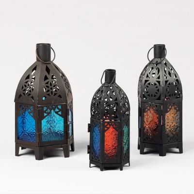 China Home Decoration Cheap Price Hot Selling High Quality Guaranteed White Metal Lamp Hurricane Candle Holder for sale