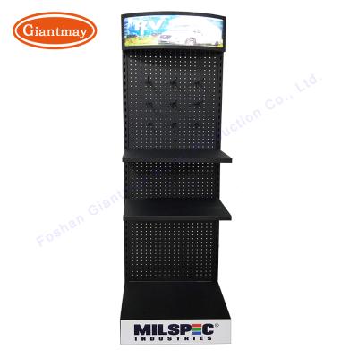 China Easy Assembly Giantmay Fashion Storage Display Rack Steel Pegboard Stands Expositor for sale