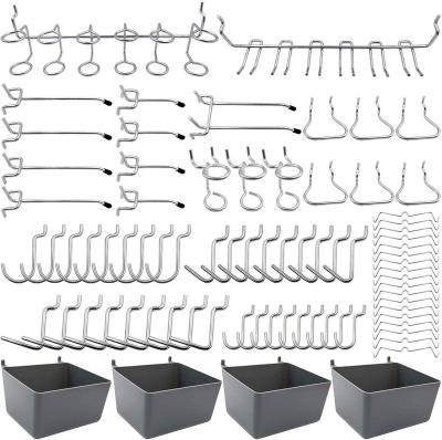 China Retail Industry 80 Piece Assortment Kids Wall Hook Metal Ith Peg Locks Strong Bins Peg Locks for sale