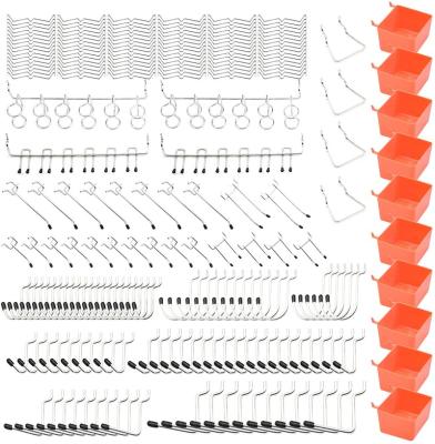 China Retail Industry Professional Manufacturing Assortment Set Pegboard Cheap Hooks Display With Metal Hooks Sets for sale