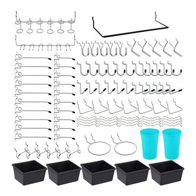 China Different Types of Retail Industry 15 Peg Hooks Garage Pegboard Metal Hook Display for Organizing Various Tools for sale