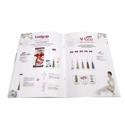 China paper & Elegant And High Quality Cardboard Soft Cover Custom Makeup Magazine / Cosmetic Catalog Book Printing for sale