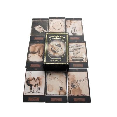 China Advertising ; commemorate; disk; memorandum good quality CMYK printing gold tarot deck card custom printing with box for sale