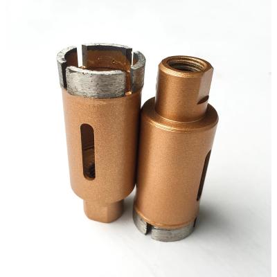 China High Quality High Drilling Speed ​​Granite/Marble M14 Diamond Brazed Core Drilling Bits for Stone Marble Drilling for sale