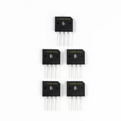 China Power supply 15a 800v gbu1508 diode supplier with T15KB80 silicon bridge rectifier diode for sale